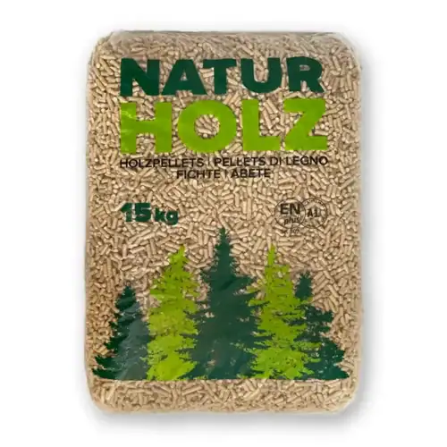 Tatras pelety 15kg Prémiové smrkové pelety EN PLUS A1 Tatras – světlé pelety bez kůry, 15kg a BIG-BAG
